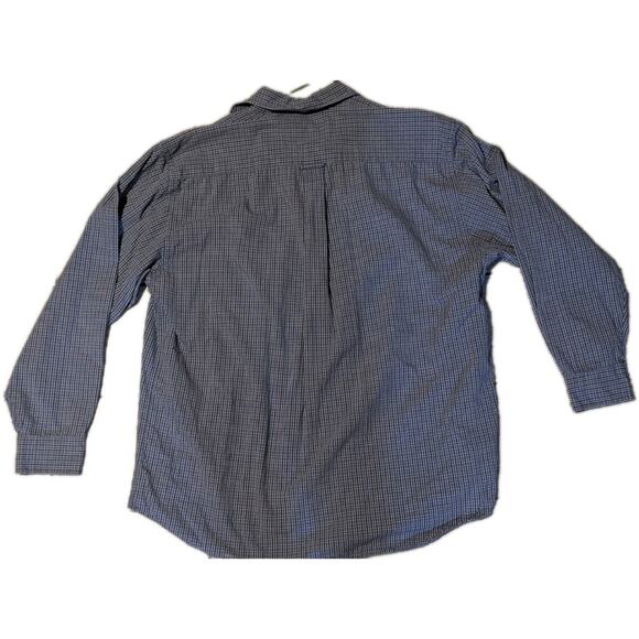 RGM Chairman Collection Men's Blue Plaid Long Sleeve Button Down Shirt Size L - Picture 4 of 7